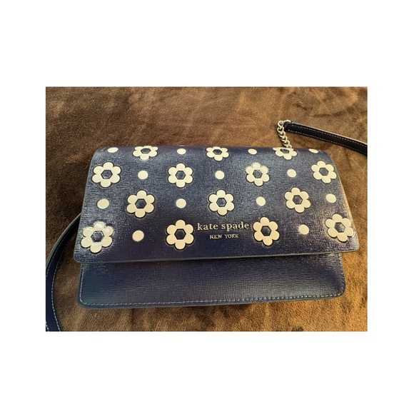 Kate Spade Navy Daisy Dot Crossbody Bag NEW - Picture 5 of 9